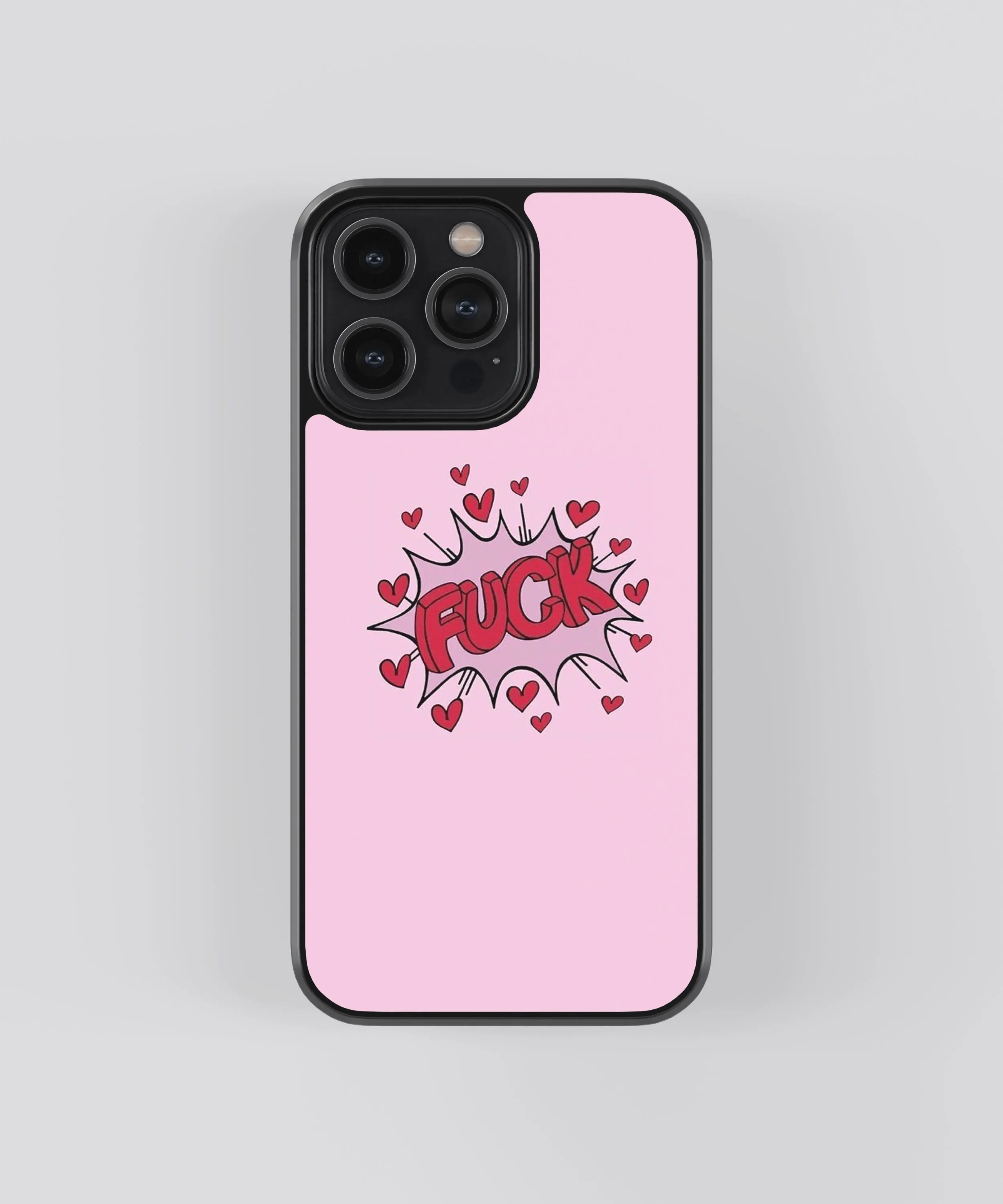 F*** <3 Pop Culture Glass Phone Case Cover