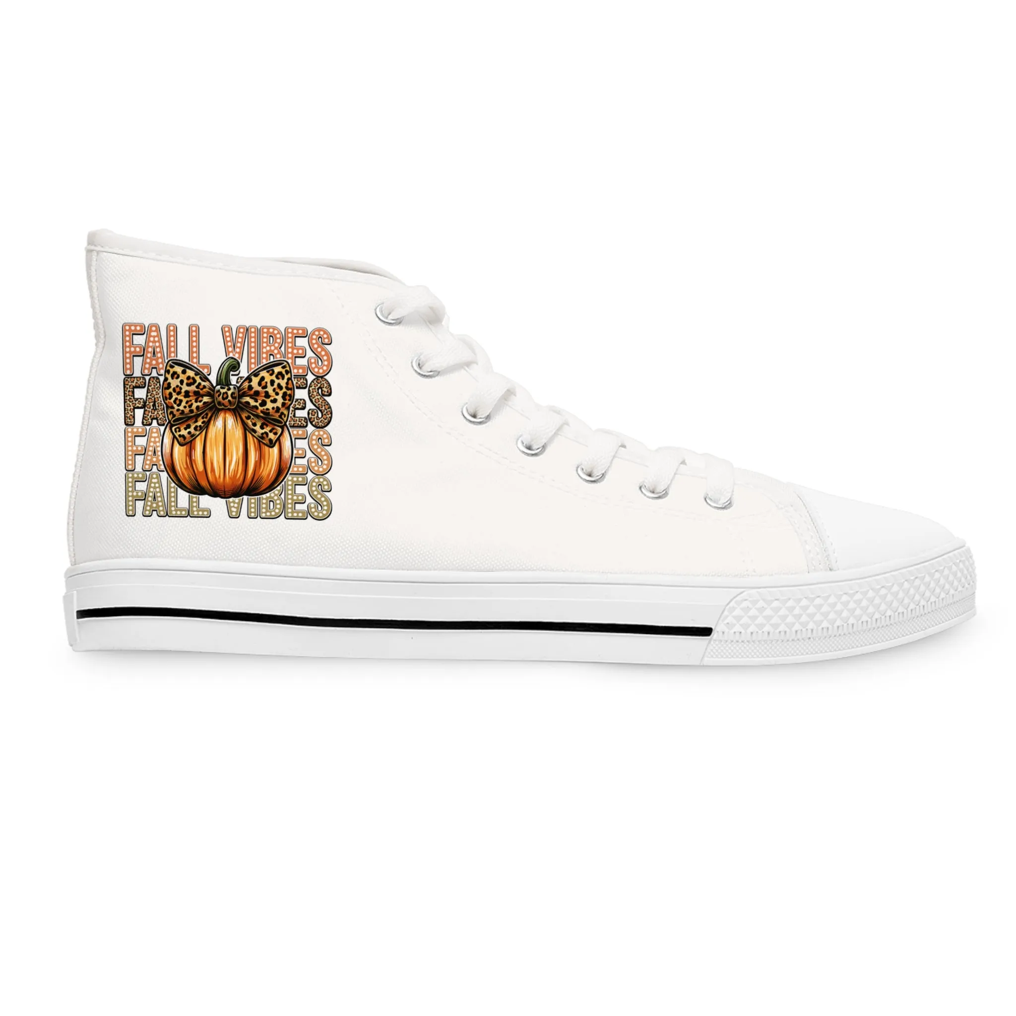 Fall Vibes- Women's High Top Sneakers