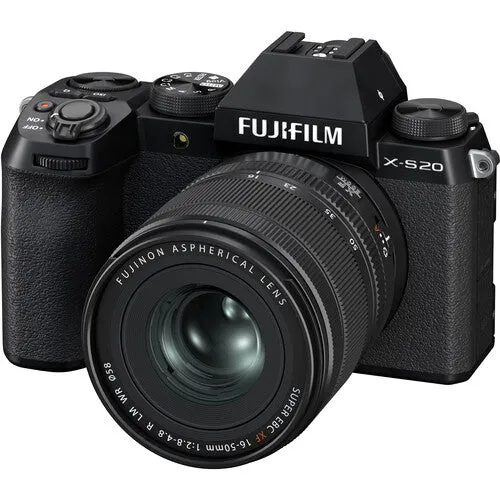 Fujifilm X-S20 Body, Black with XF16-50mmF2.8-4.8 R LM WR Lens Kit