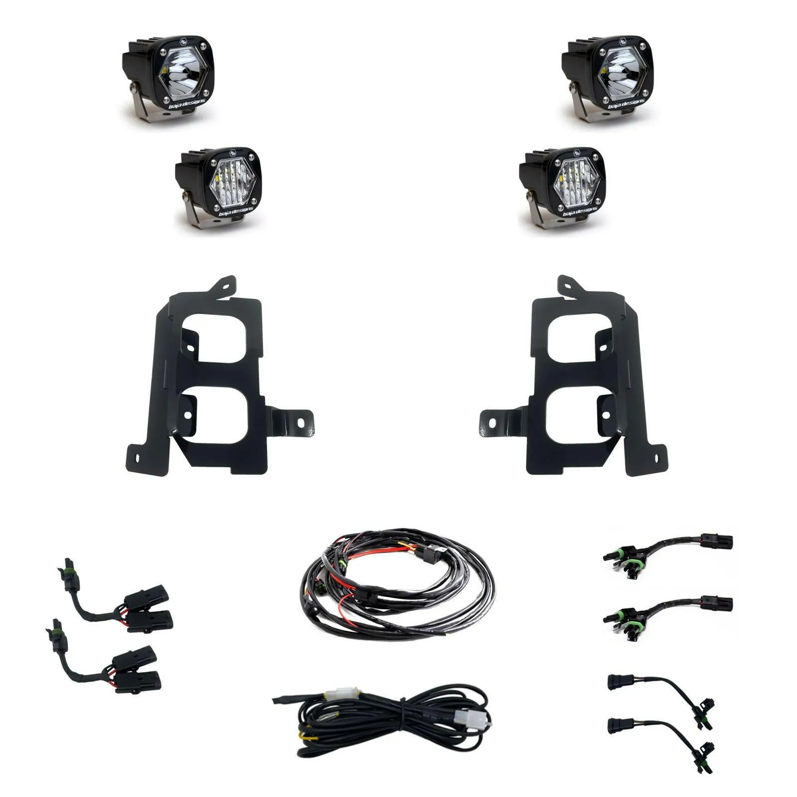 GMC S1 Dual Fog Pocket Light Kit - GMC 2020-22 Sierra 2500HD/3500HD