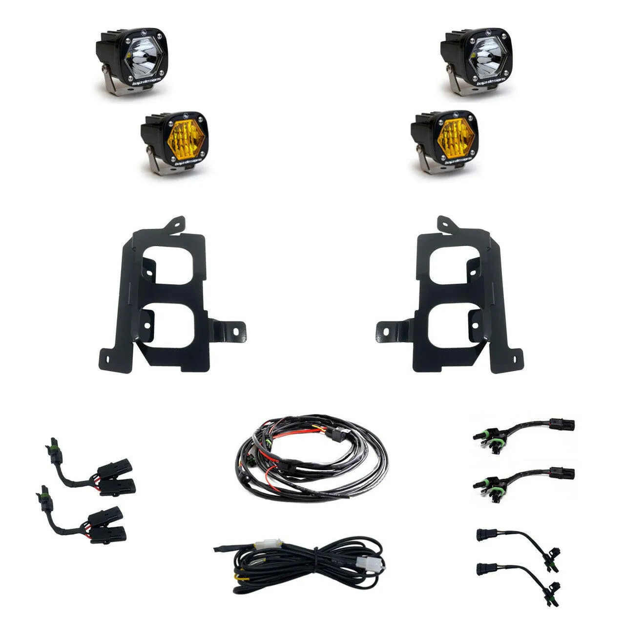 GMC S1 Dual Fog Pocket Light Kit - GMC 2020-22 Sierra 2500HD/3500HD