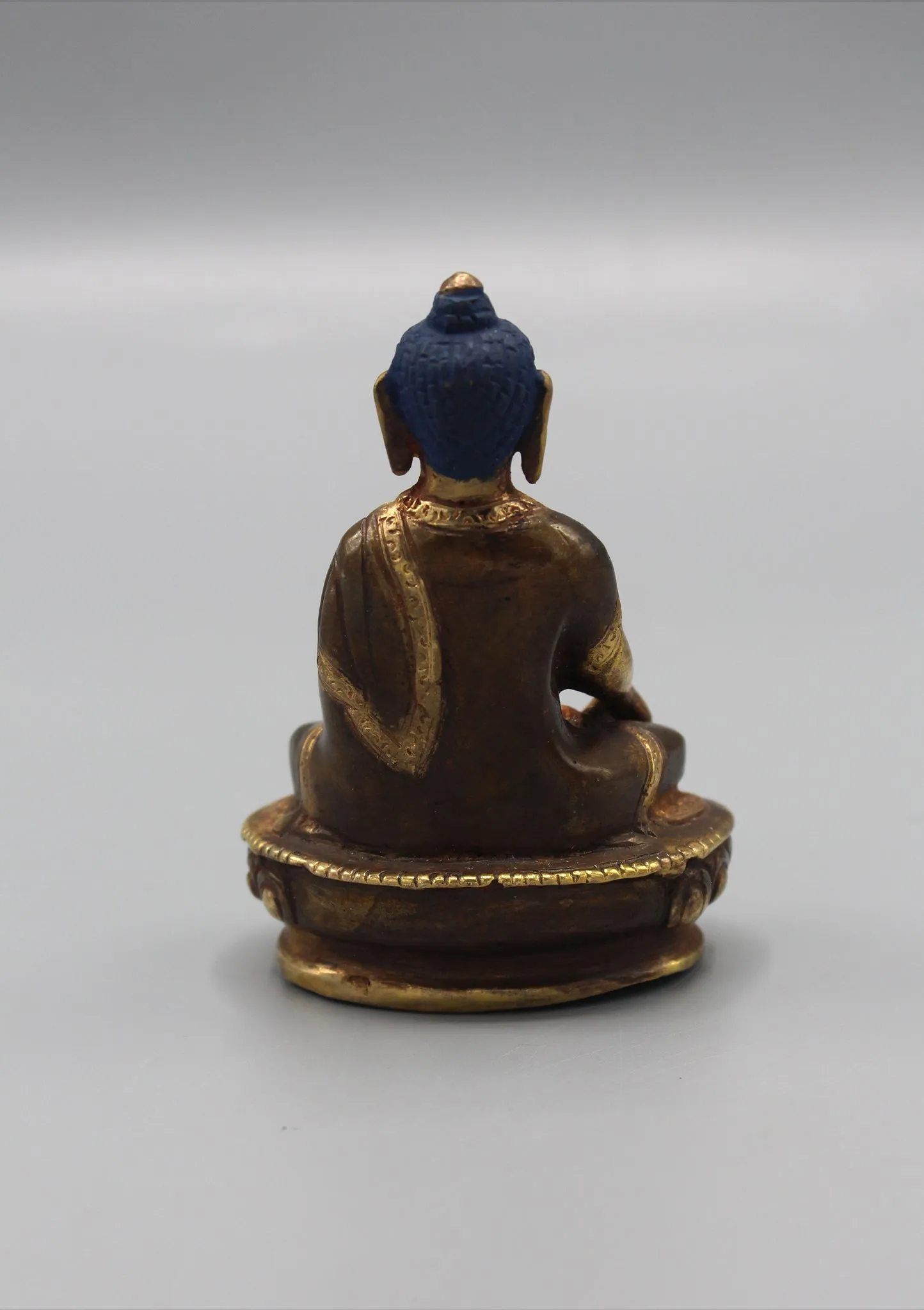 Gold Plated Shakyamuni Buddha Statue 3.3" H