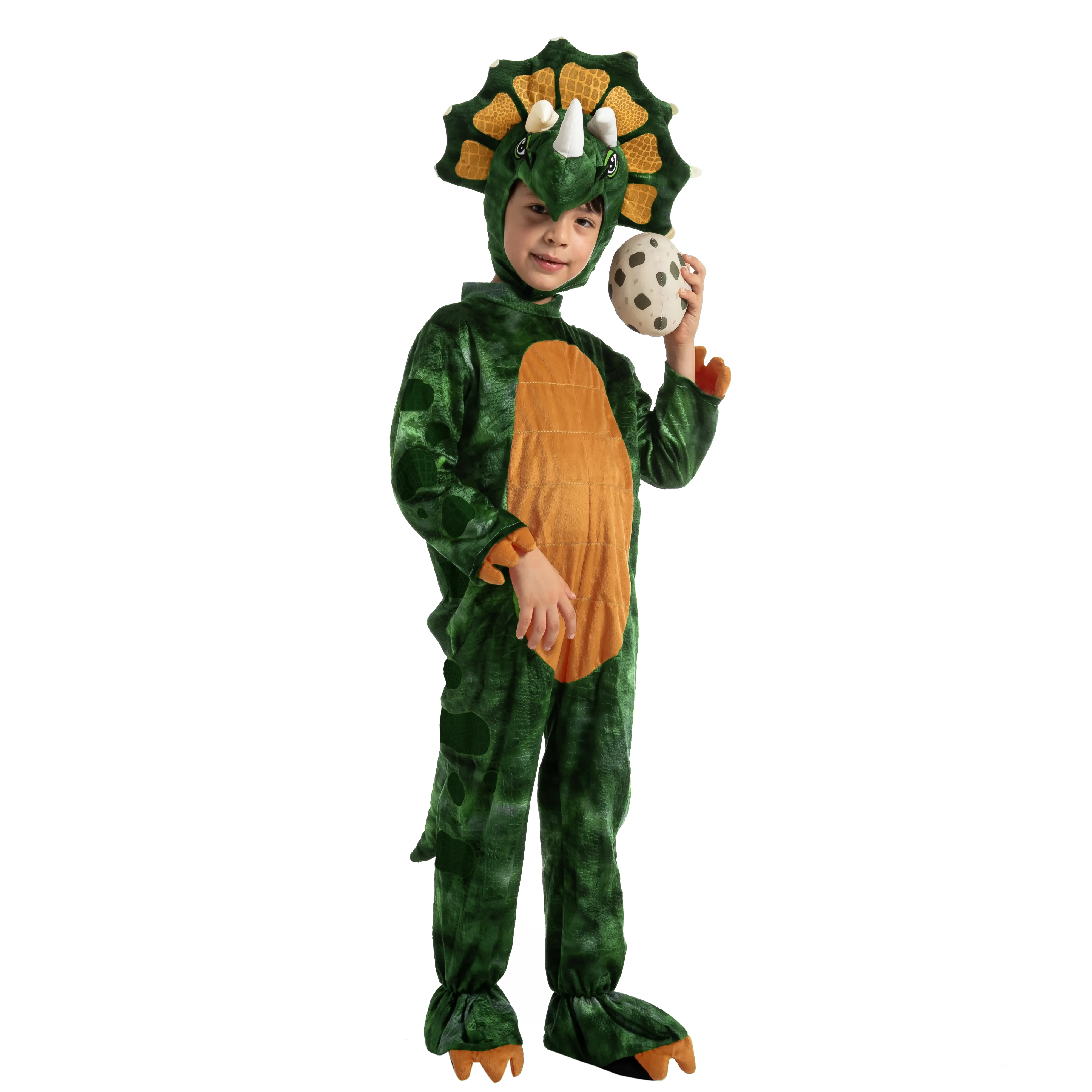 Green Triceratops Costume - Child