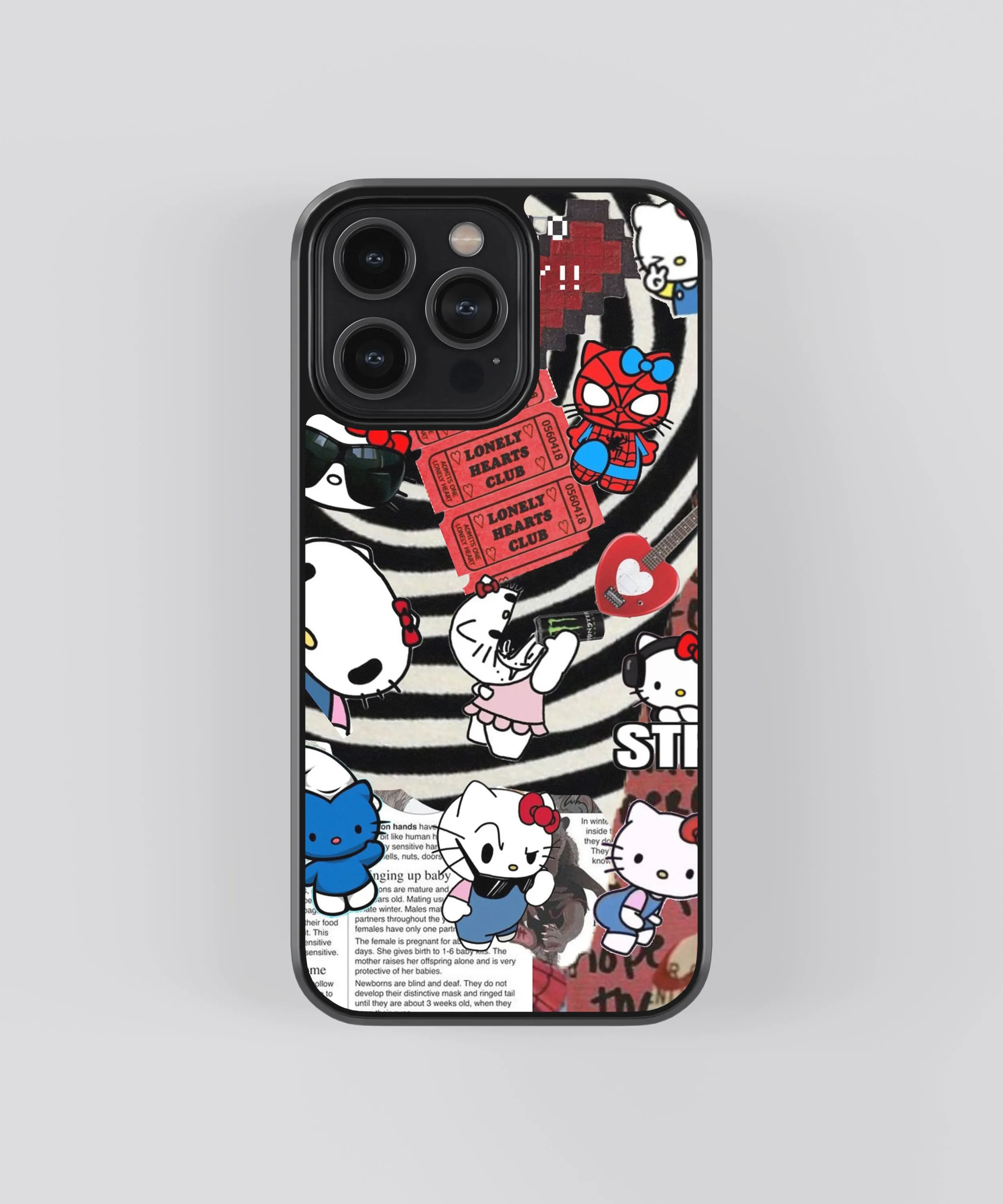 Hello Kitty Vibe Pop Culture Glass Phone Case Cover