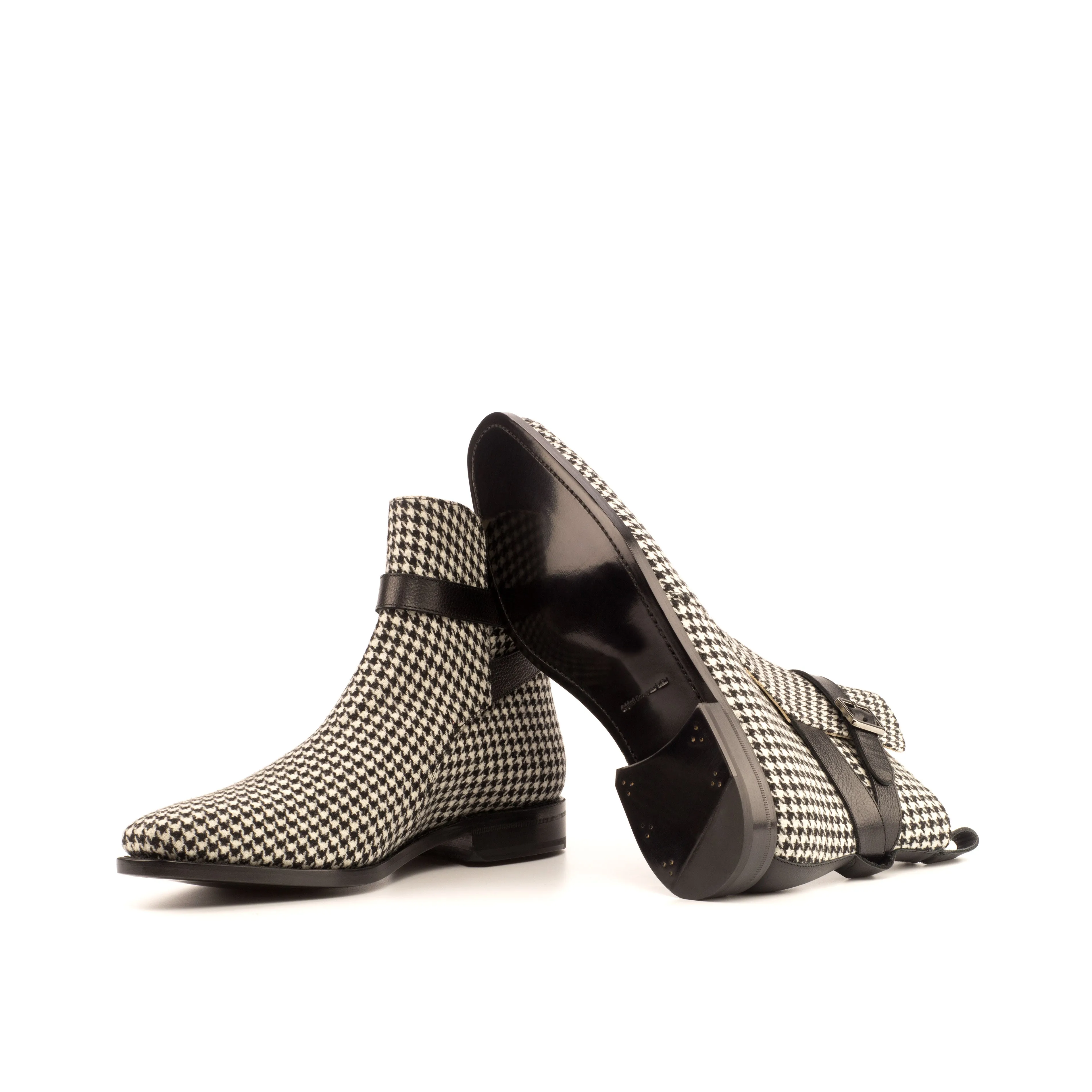 Houndstooth Jodhpur Boots