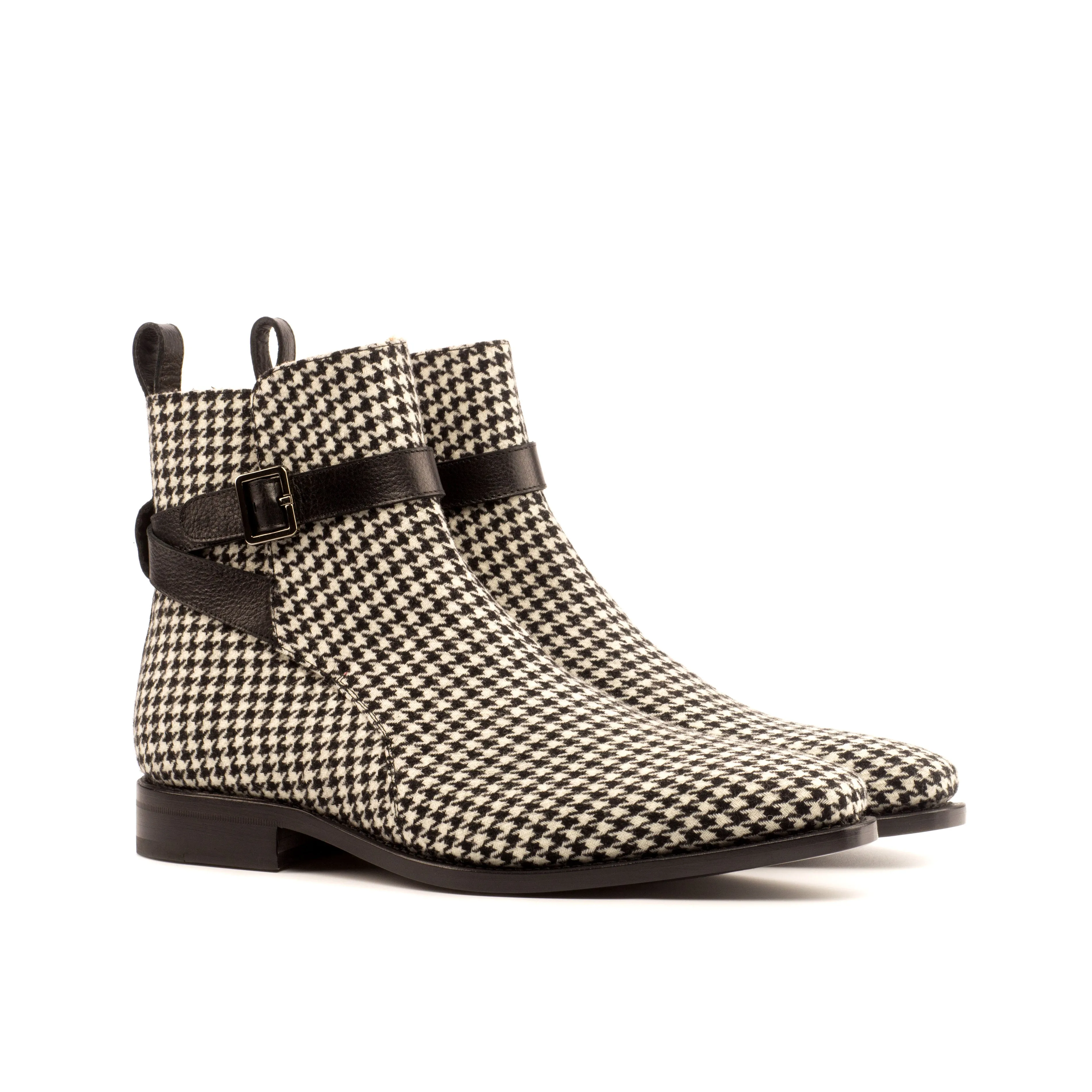 Houndstooth Jodhpur Boots