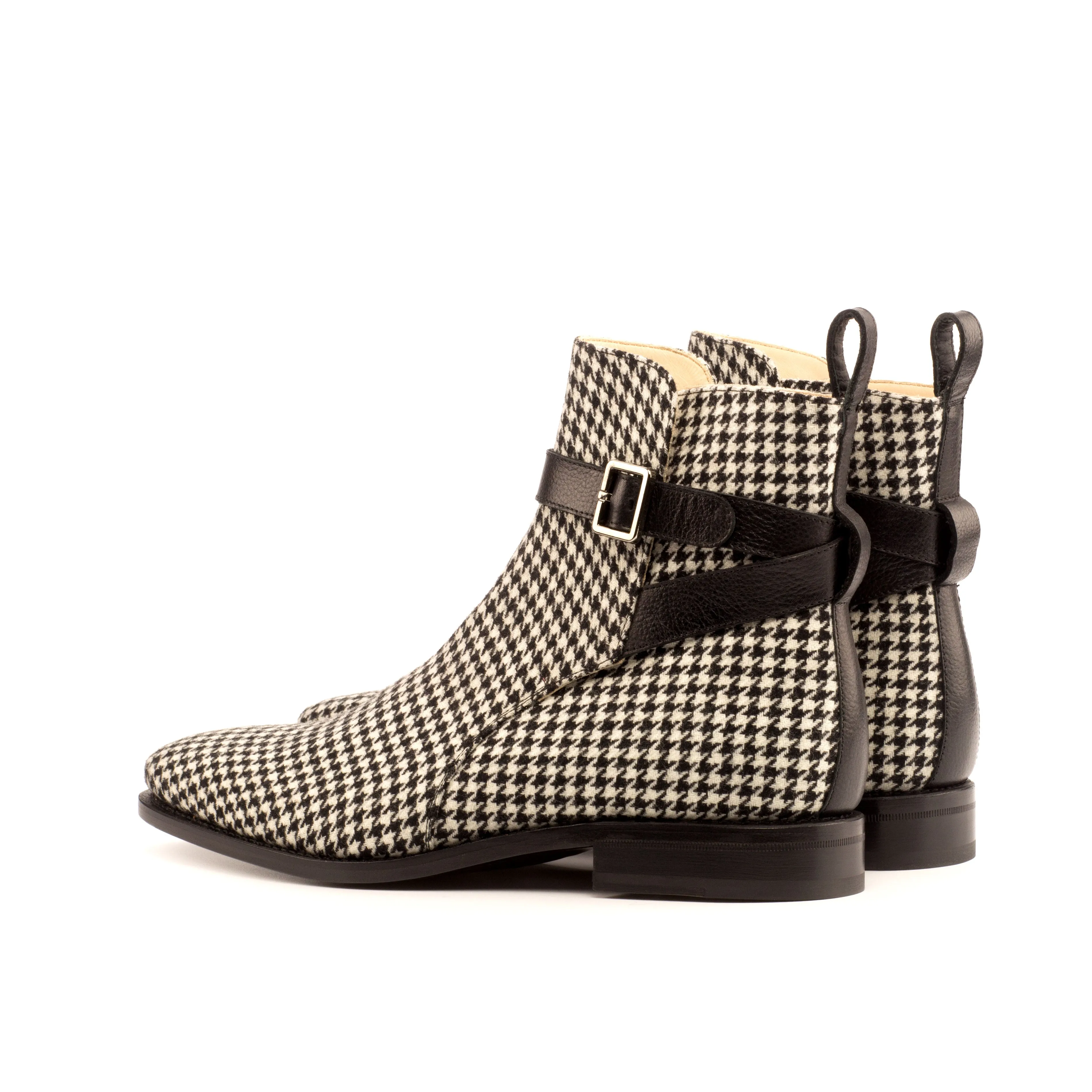 Houndstooth Jodhpur Boots