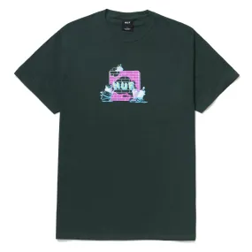 Huf High Gloss Headache T-Shirt - Dark Green