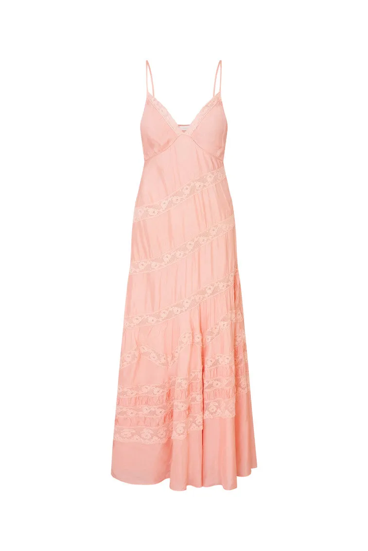 Idalia Habotai Silk Maxi Dress