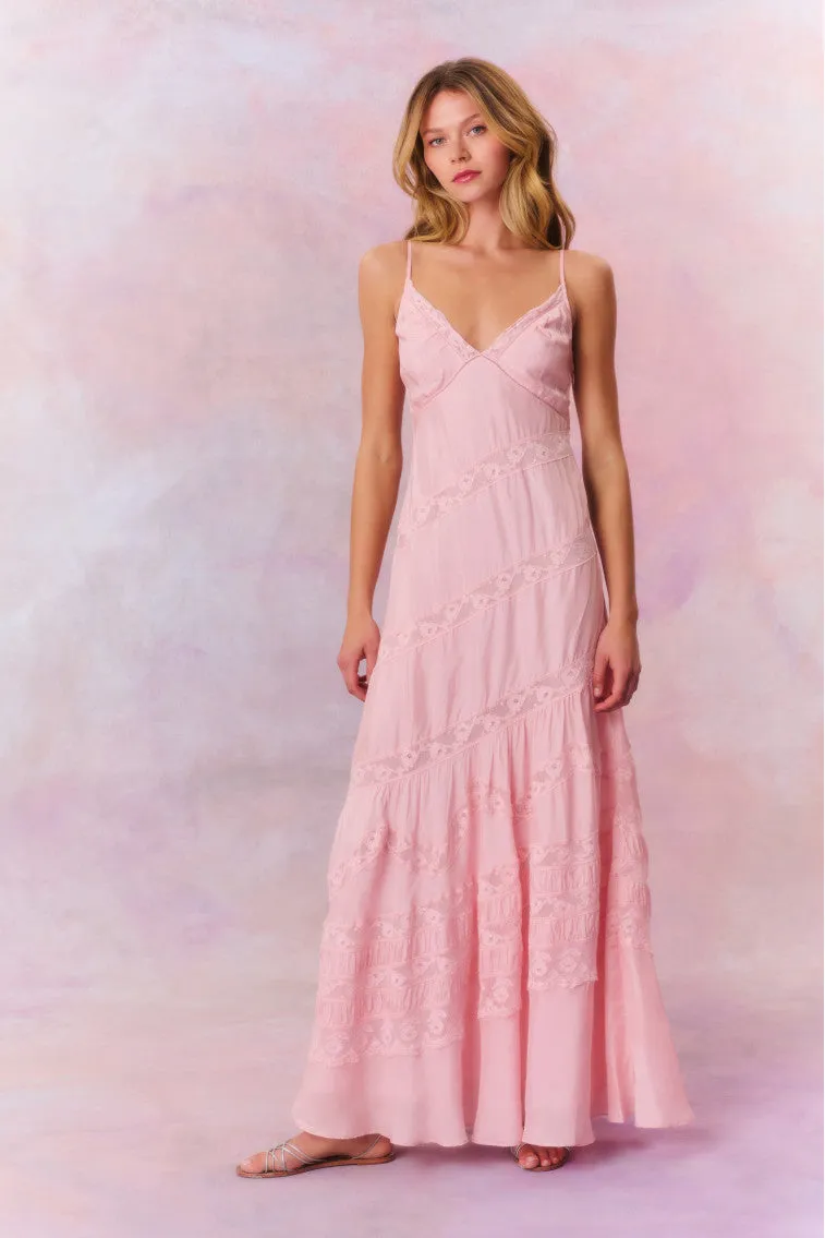 Idalia Habotai Silk Maxi Dress