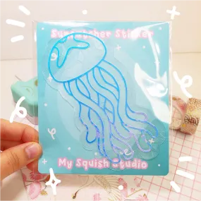 Jellyfish Suncatcher Sticker