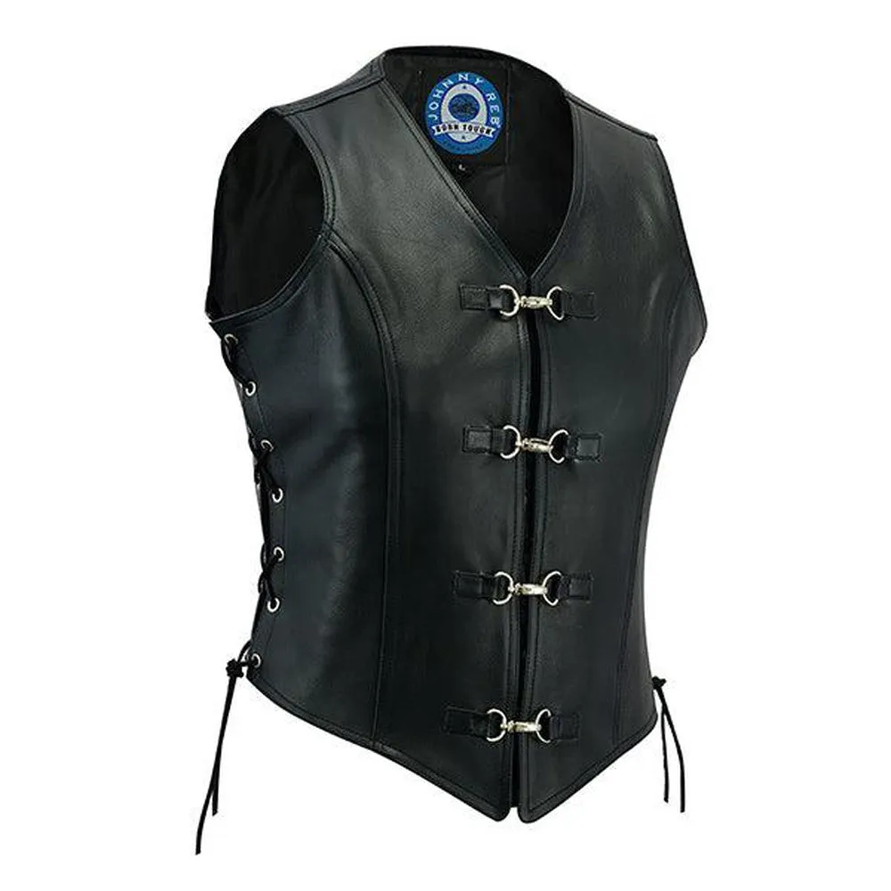 Johhny Reb Womens Saphire Leather Vest JRV10014