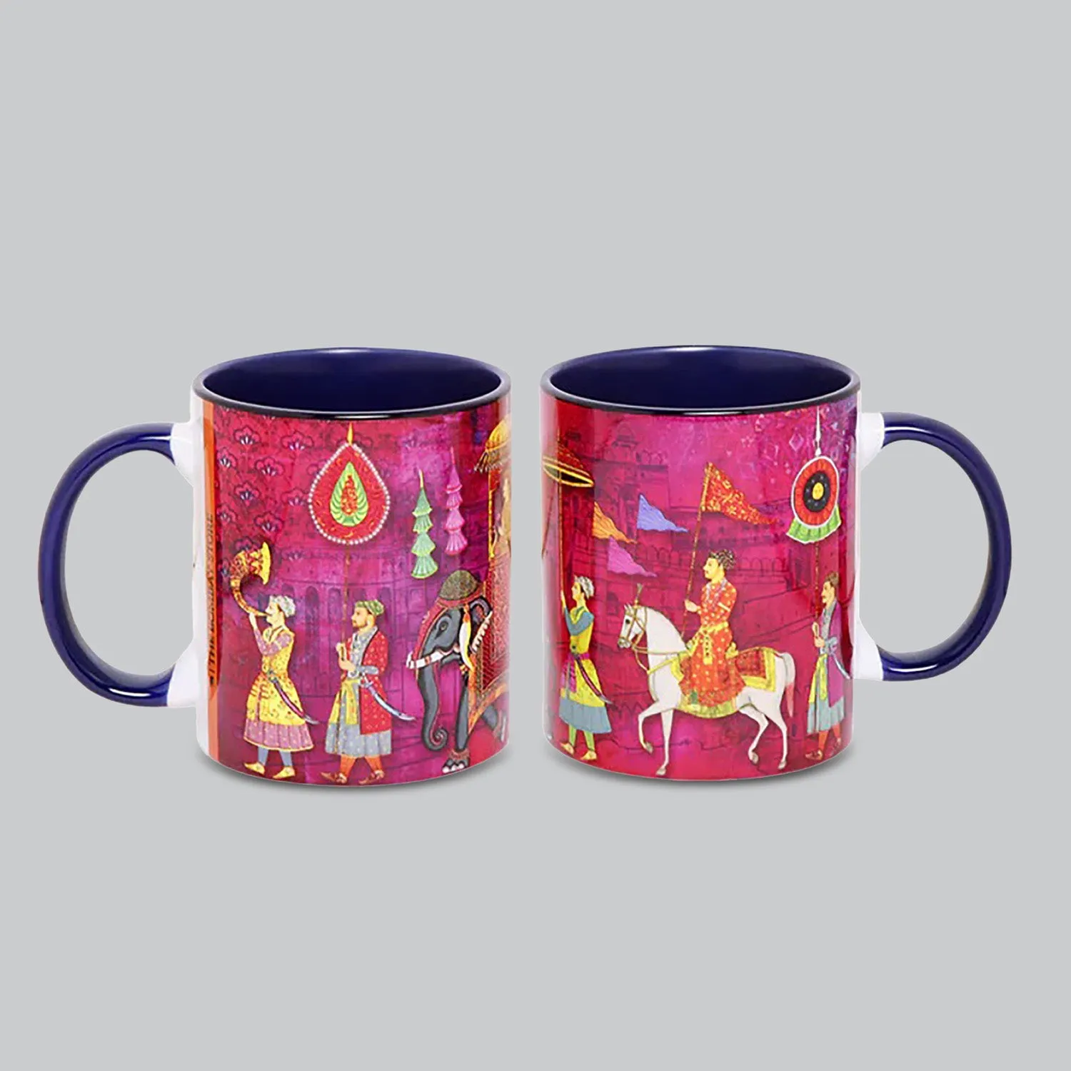 King Procession Coffee Mugs Set of 2 (300 ml each)