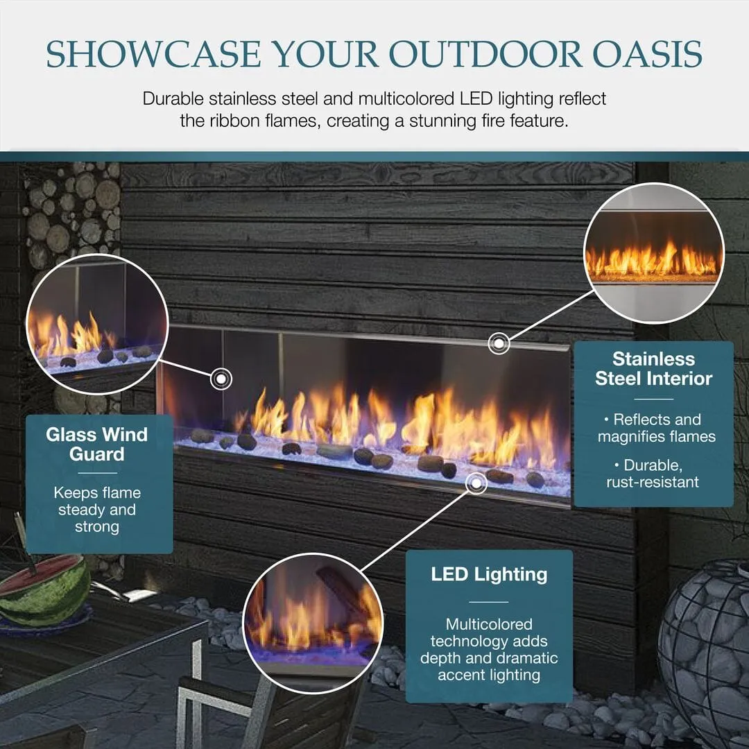 Majestic Lanai 48" Vent-Free Outdoor Gas Fireplace ODLANAIG-48