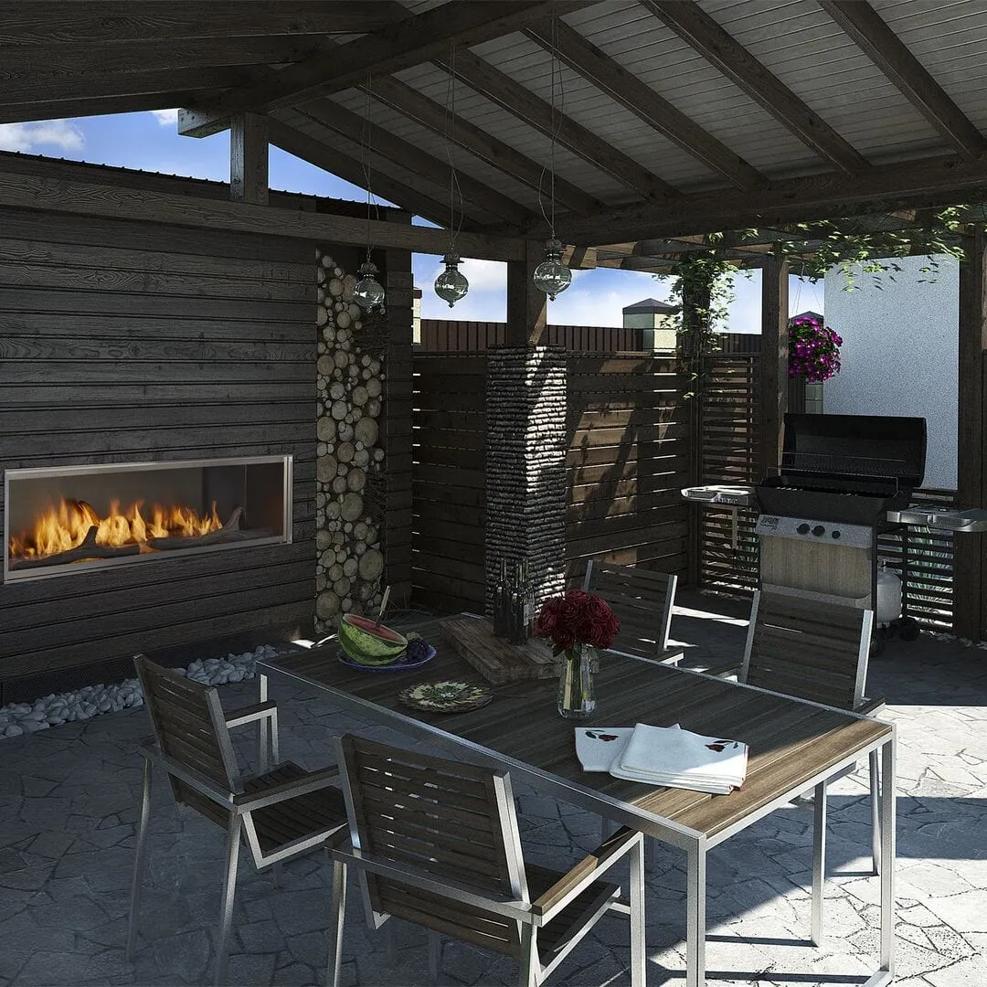 Majestic Lanai 48" Vent-Free Outdoor Gas Fireplace ODLANAIG-48