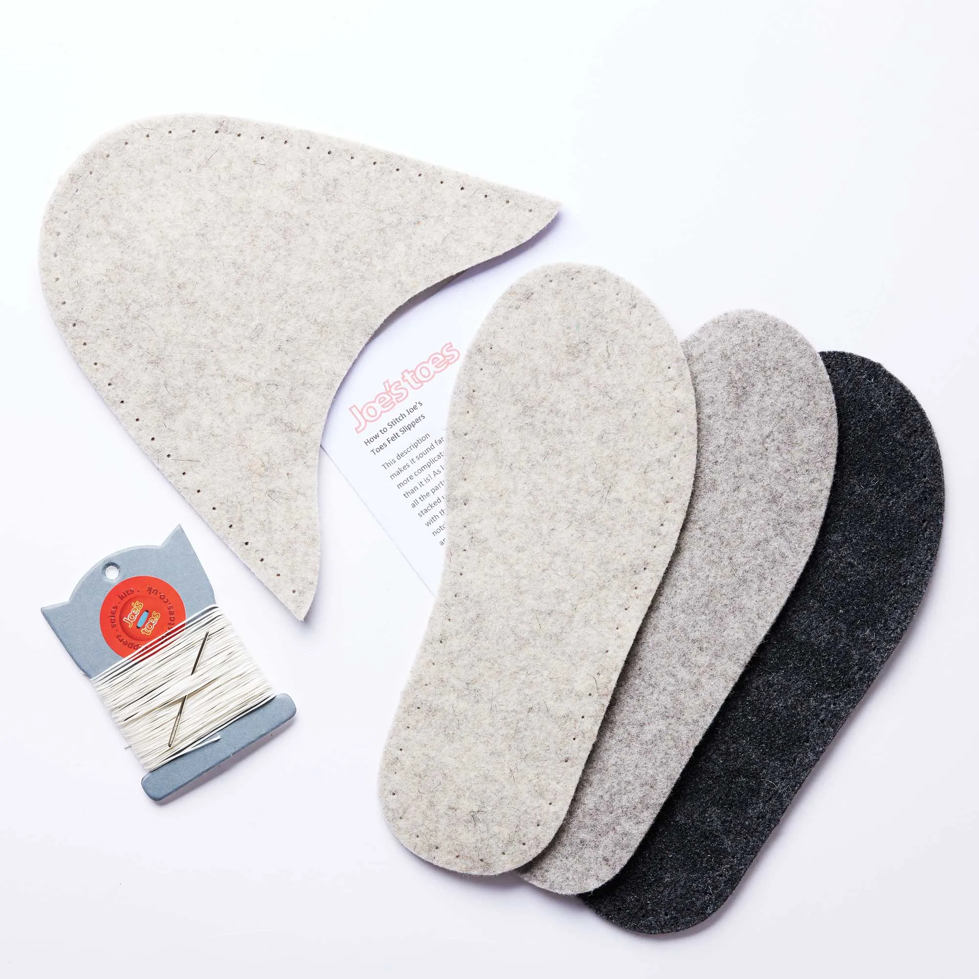 Make your own Felt Slipper Kit with Felt Outsoles