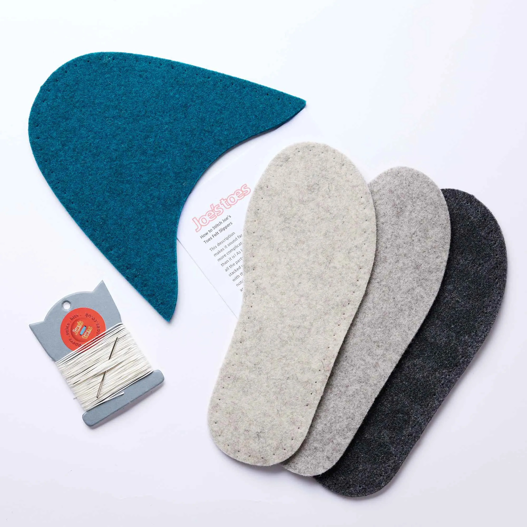 Make your own Felt Slipper Kit with Felt Outsoles