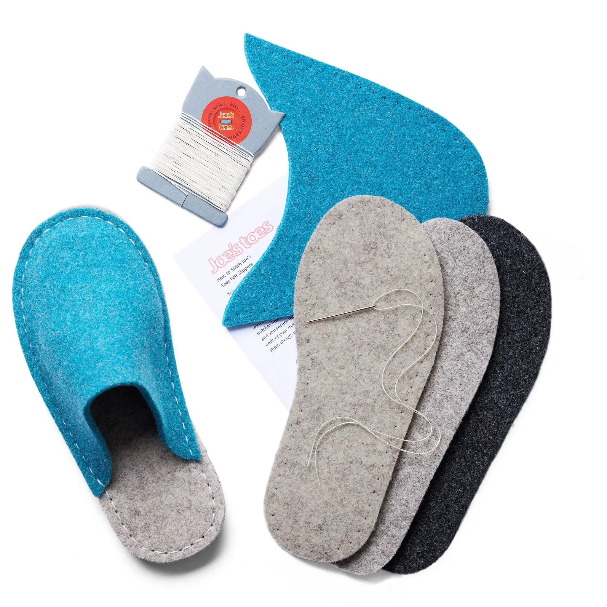 Make your own Felt Slipper Kit with Felt Outsoles