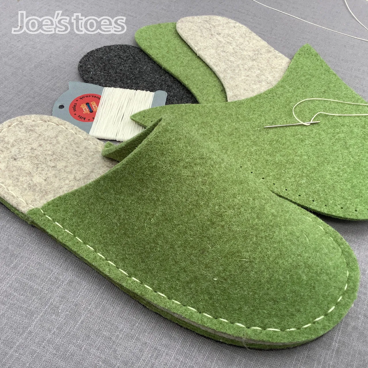 Make your own Felt Slipper Kit with Felt Outsoles