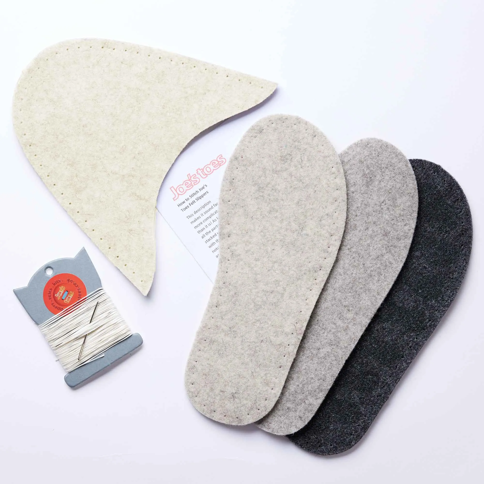 Make your own Felt Slipper Kit with Felt Outsoles