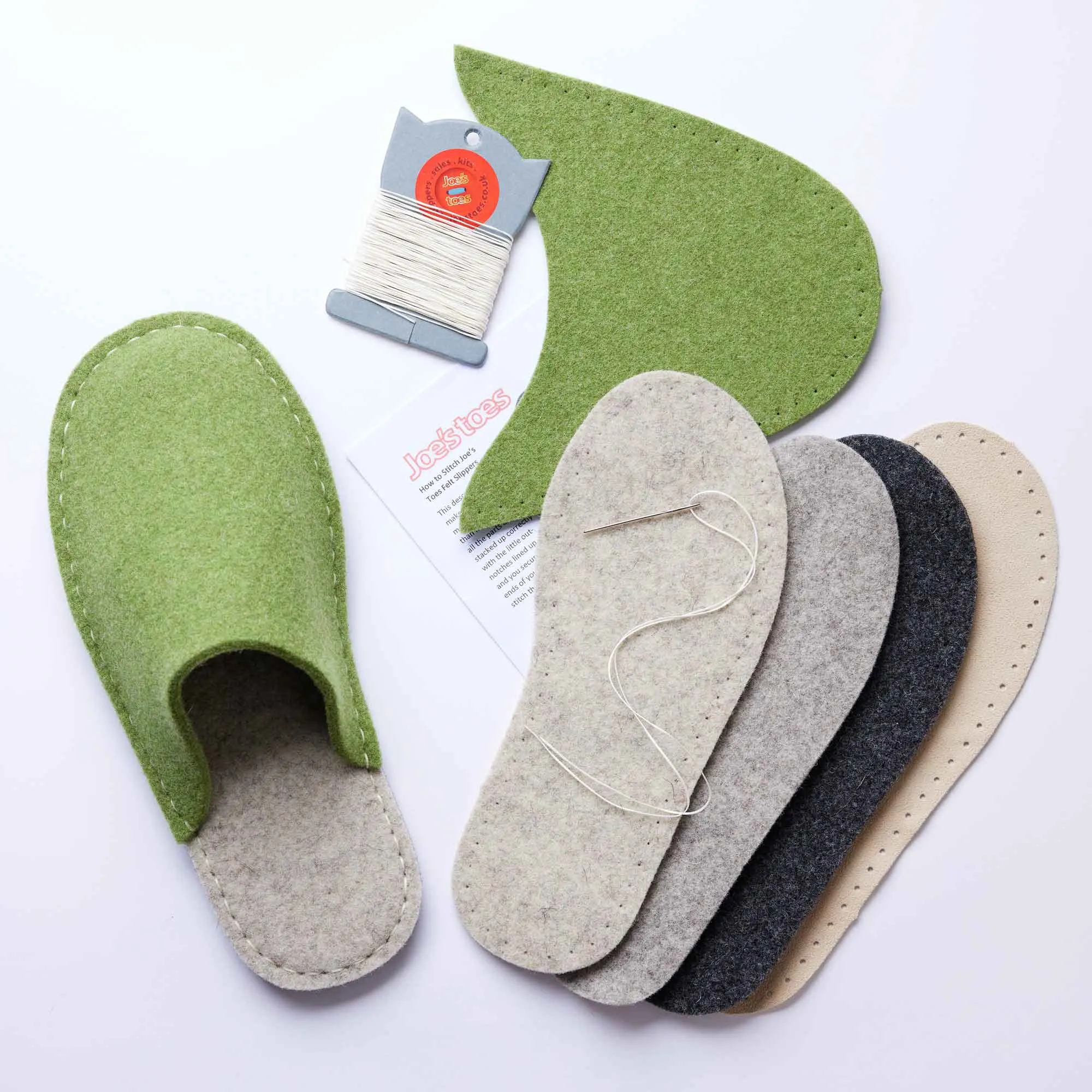 Make your own Felt Slipper Kit with Felt Outsoles