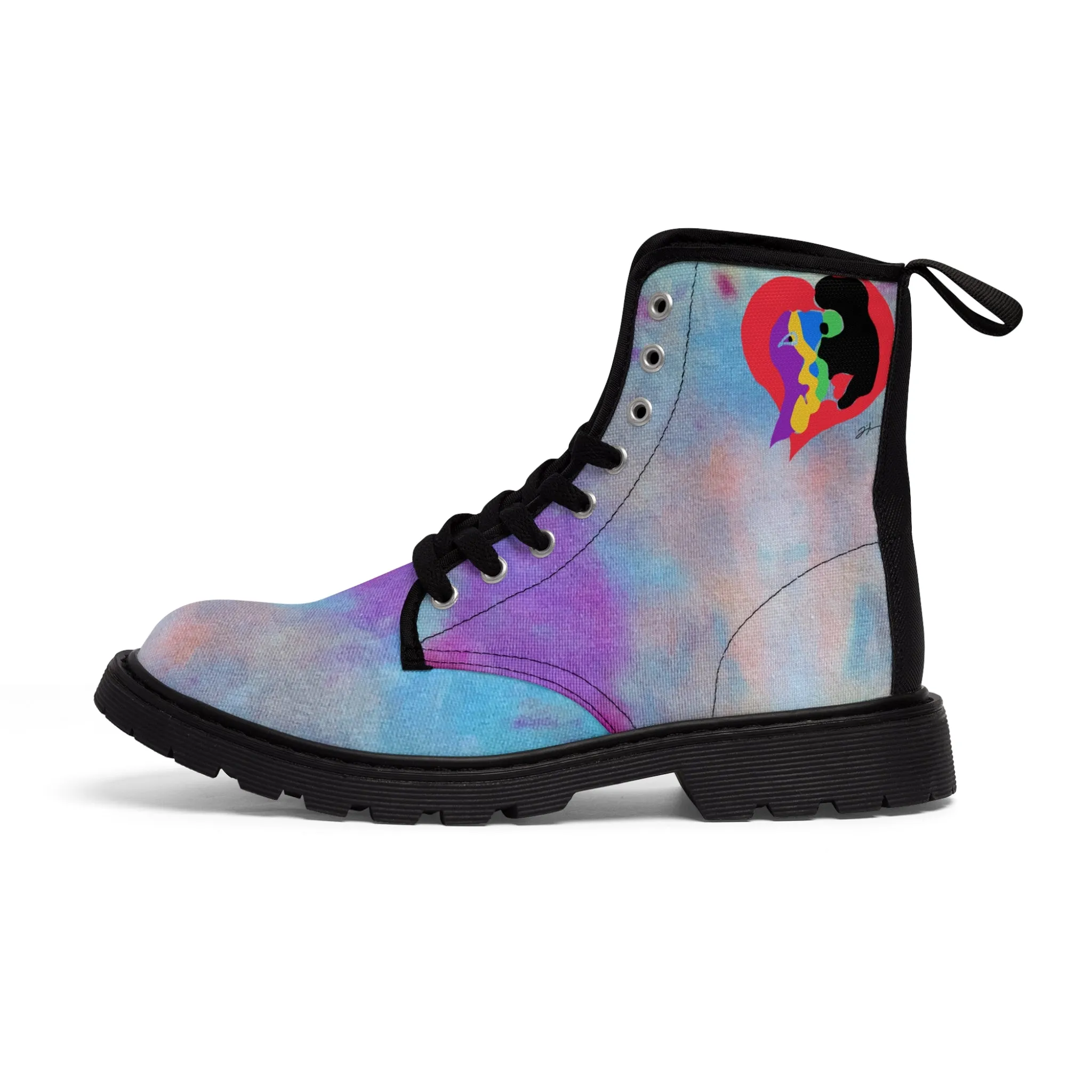 Marching Bear Canvas Boots