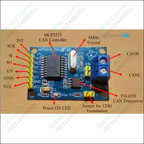 Mcp2515 Can-bus Controller And Transceiver Module