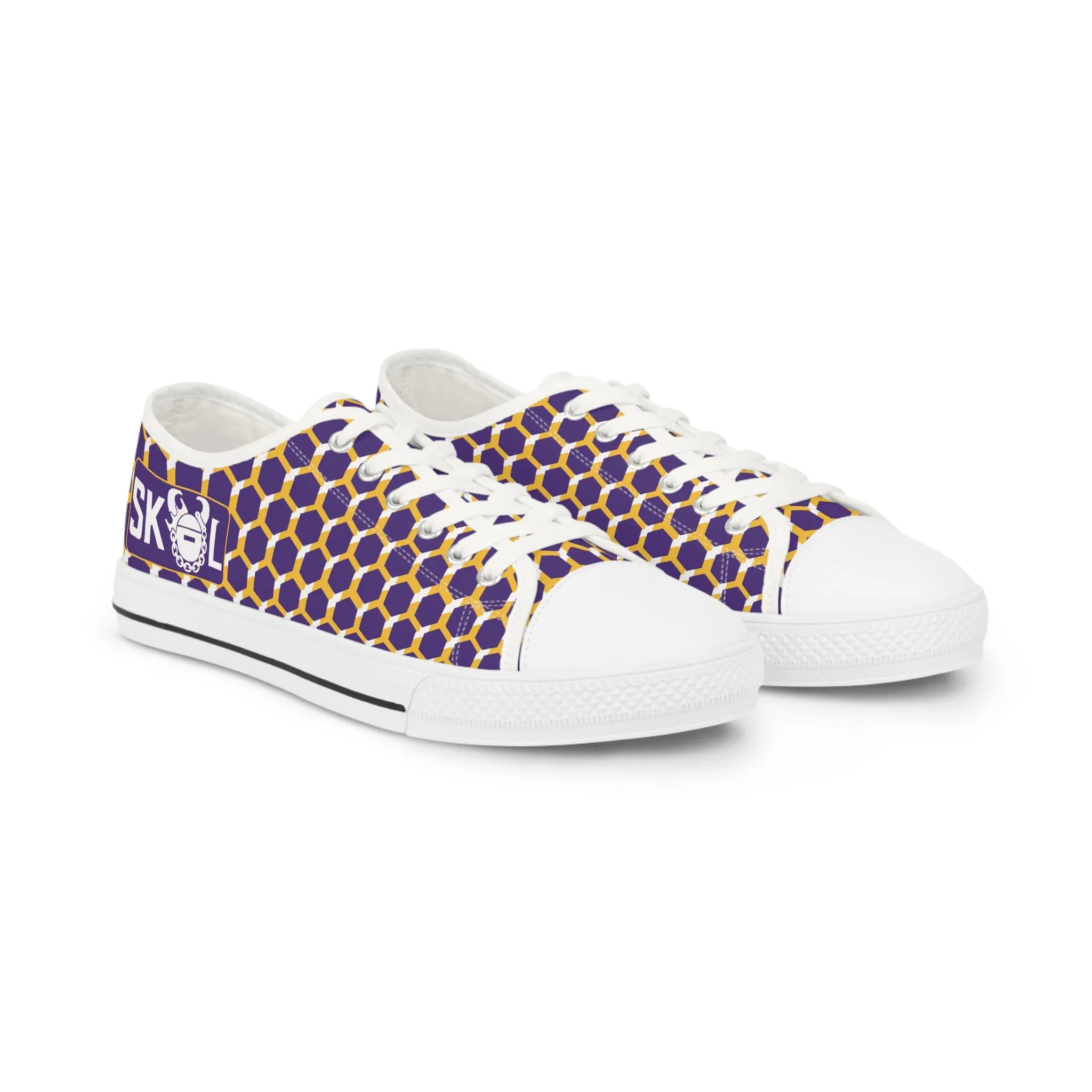 Men's Low Top Sneakers - Purple/God Hex