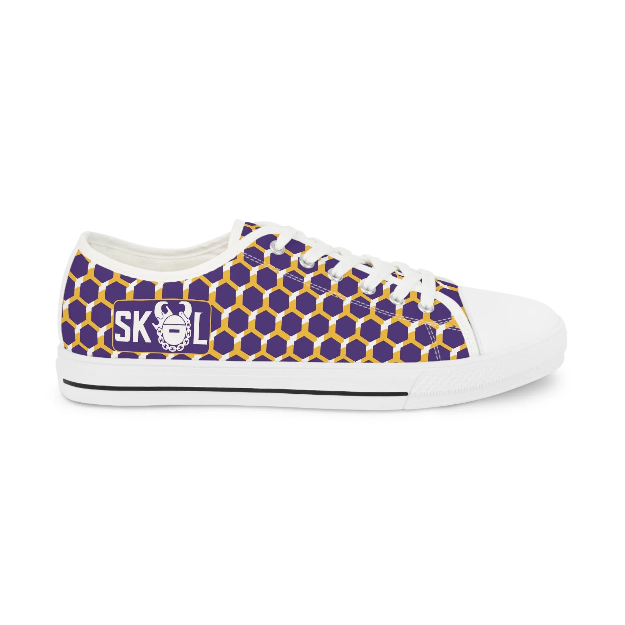 Men's Low Top Sneakers - Purple/God Hex