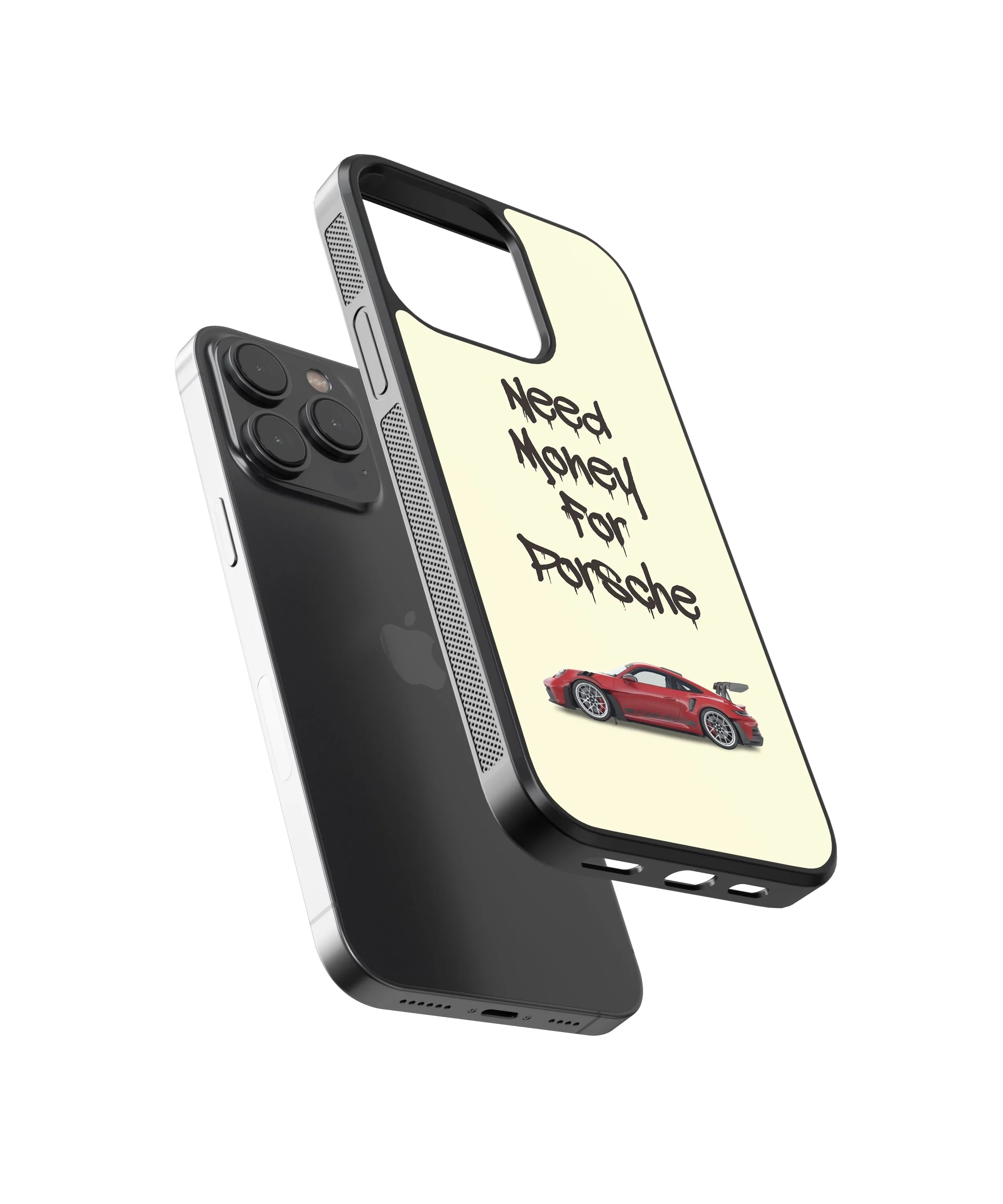 Money for Porsche Pop Culture Glass Phone Case Cover