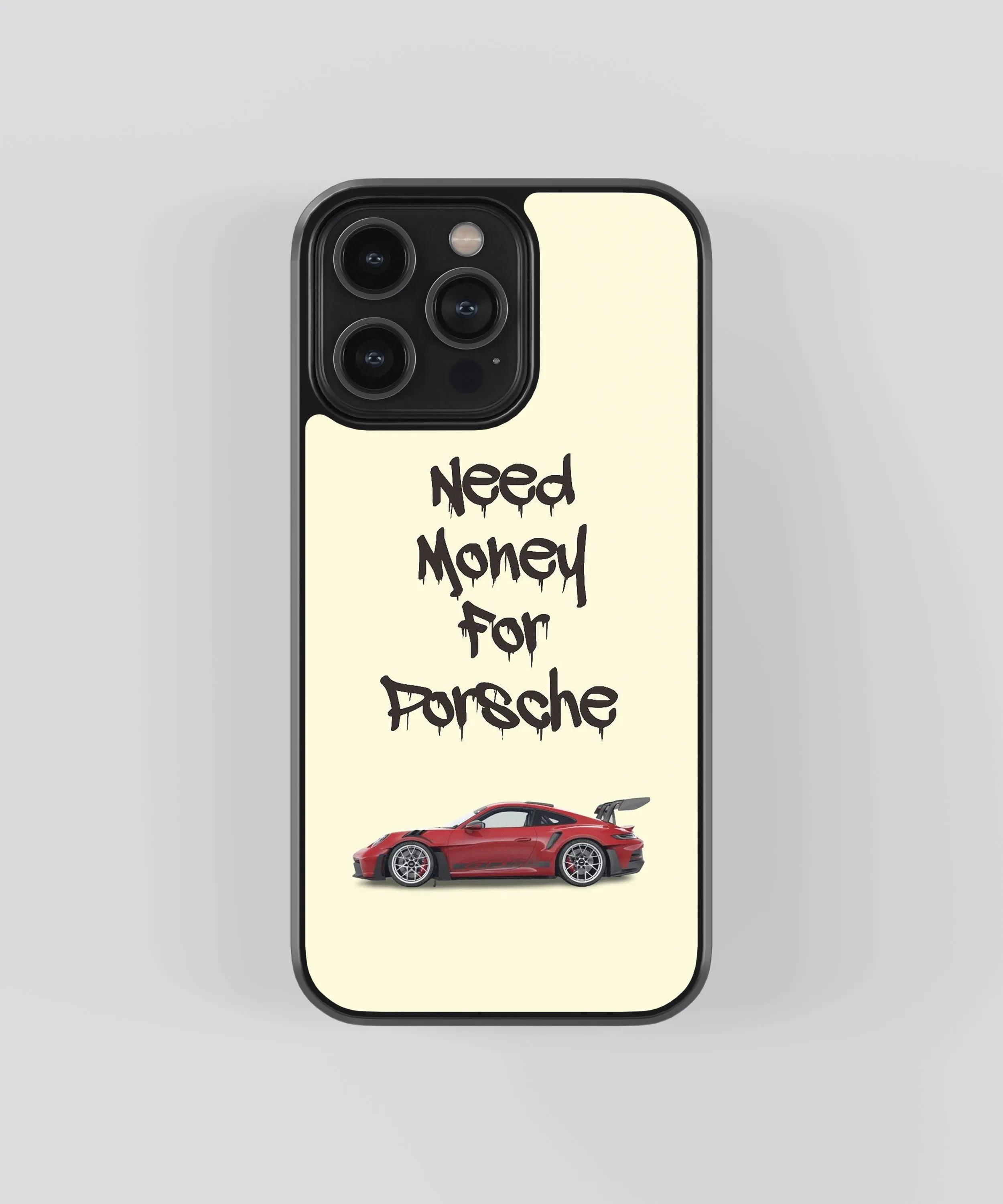 Money for Porsche Pop Culture Glass Phone Case Cover