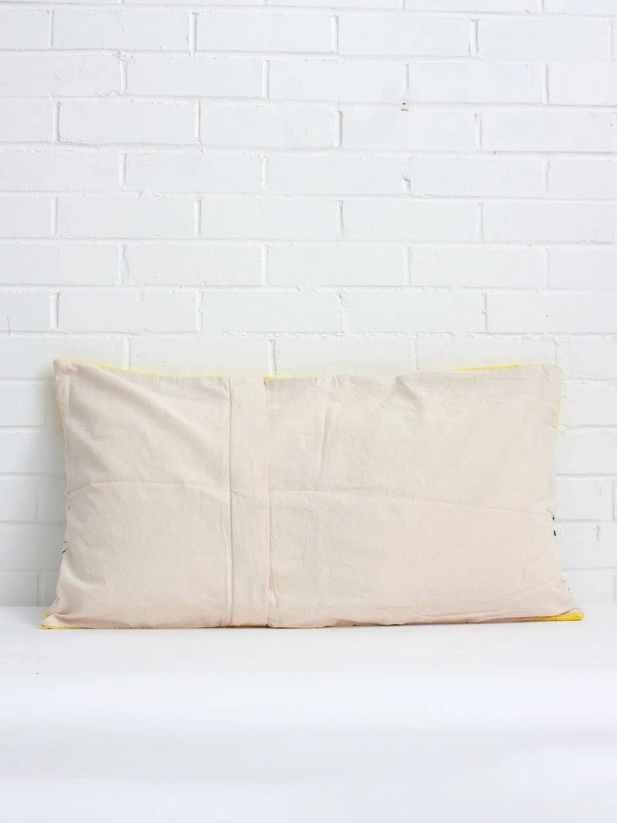 Mudcloth Cushions, Yellow Stripe