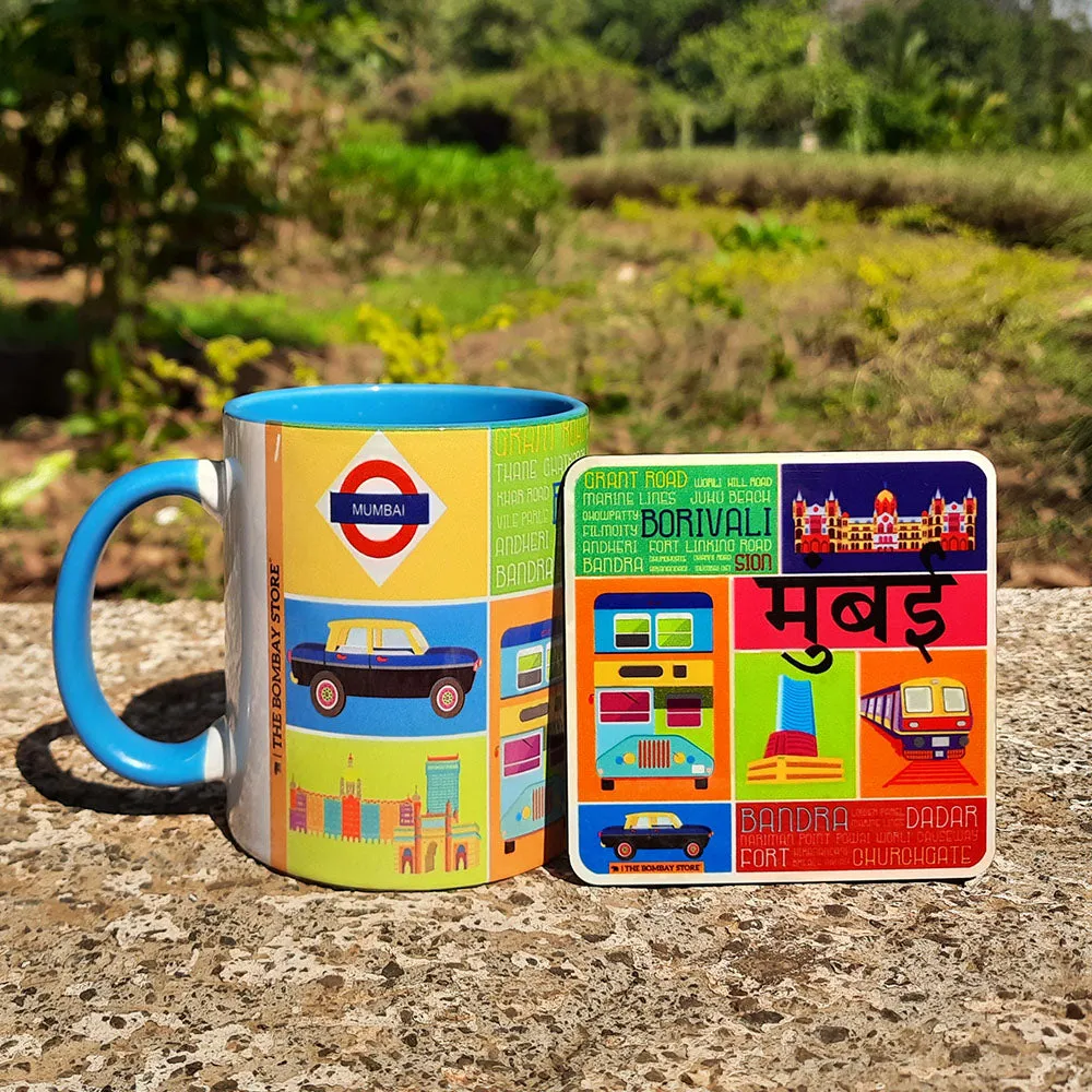 Mumbai Diaries Mug and Coaster Set