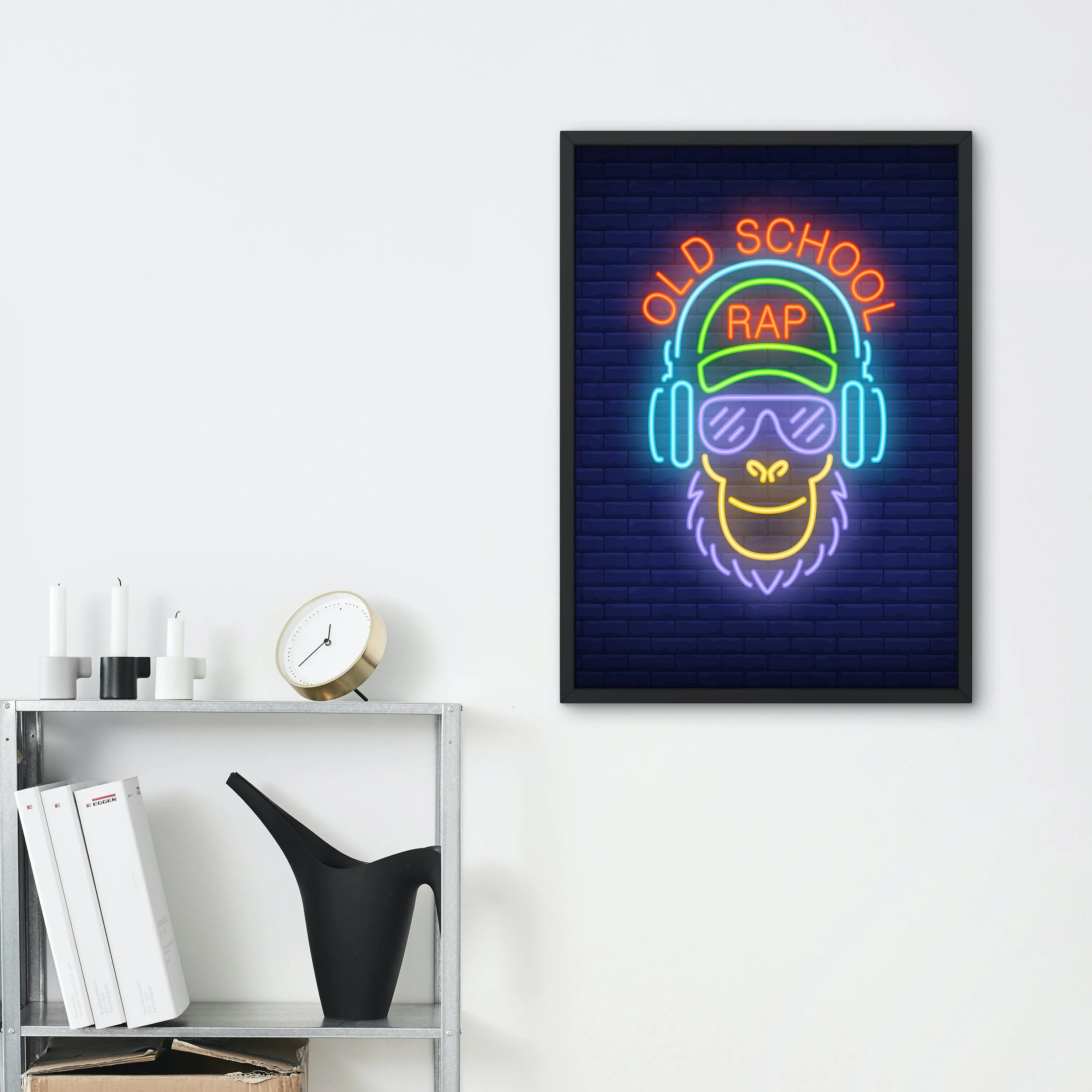 Neon Eclectic Gallery Wall Set Of 7 PRINTABLE ART, Trendy Art Prints, Urban Decor, Colorful Street Art Posters, Abstract Funky Neon Wall Art