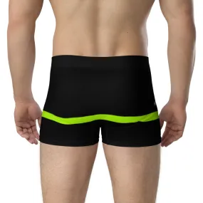 Neon Striped Men's Boxer Briefs, Designer Premium Elastic Underwear For Men - Made in USA/EU/MX