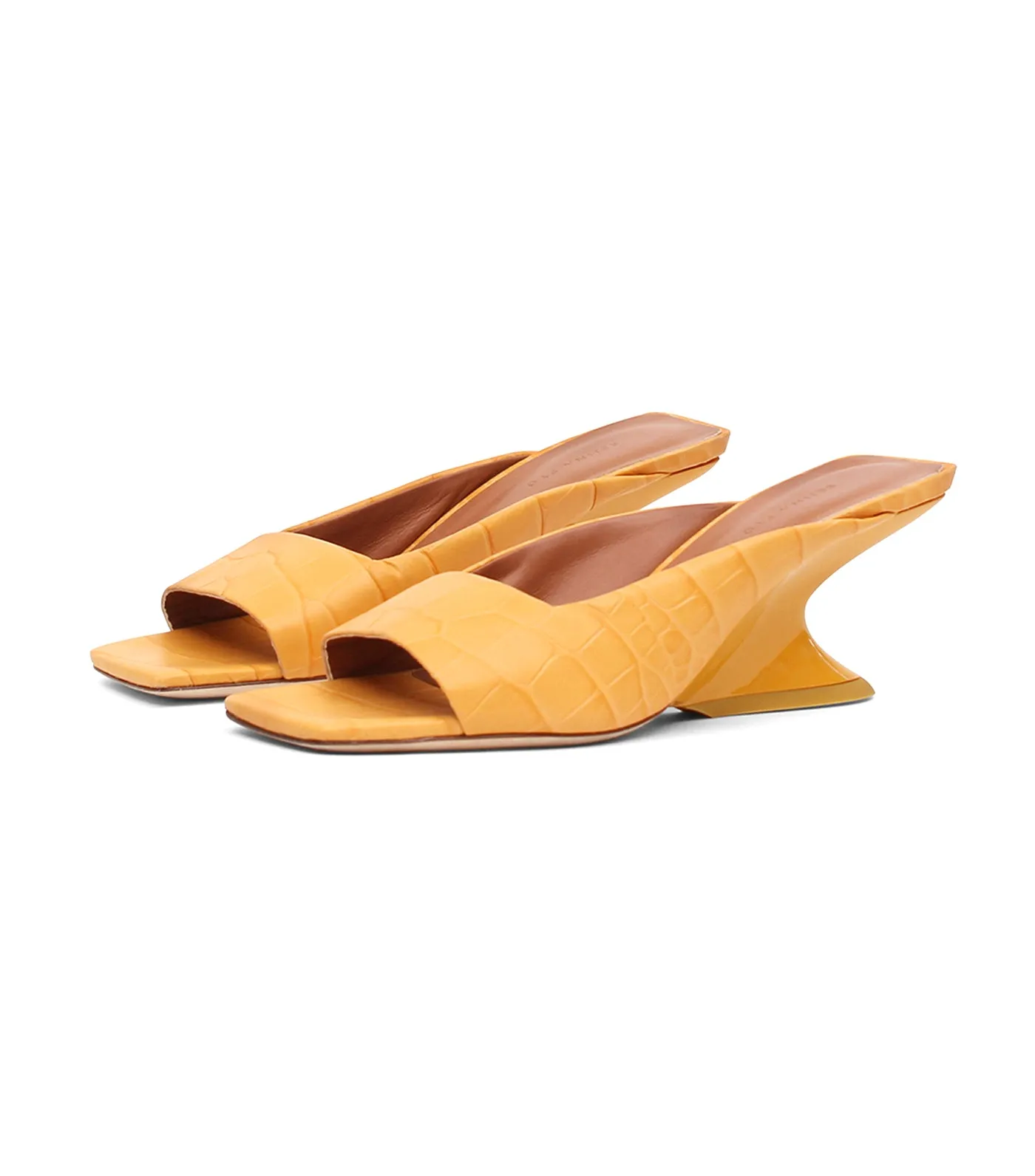 Norma Sandal Croc Peach