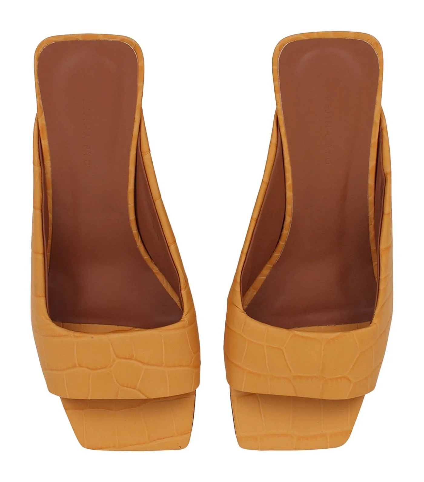 Norma Sandal Croc Peach