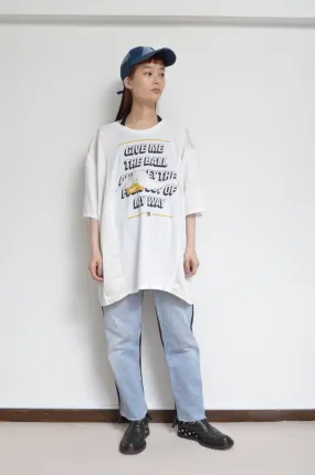 nyoroli TAPE TEE_WHT