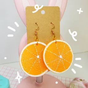 Orange Slice Earrings