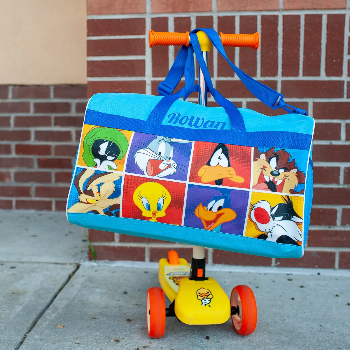 Personalized Kid's Travel Duffel Bag - Looney Tunes