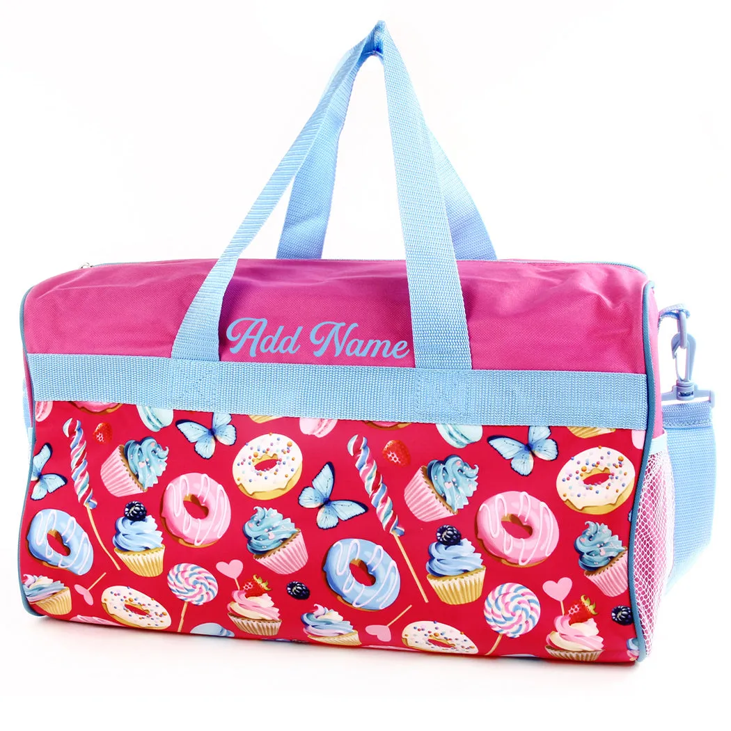 Personalized Kid's Travel Duffel Bag - Sweet Treats