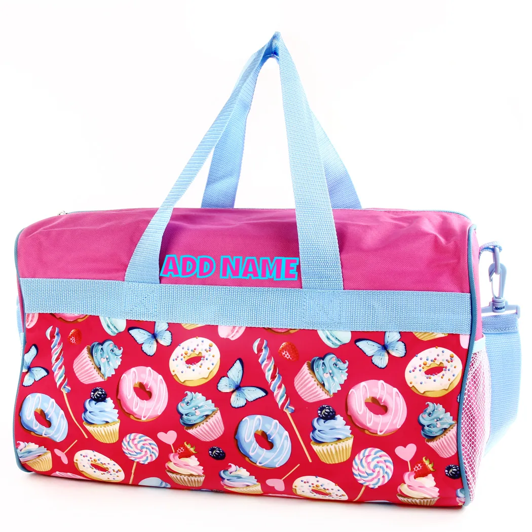 Personalized Kid's Travel Duffel Bag - Sweet Treats