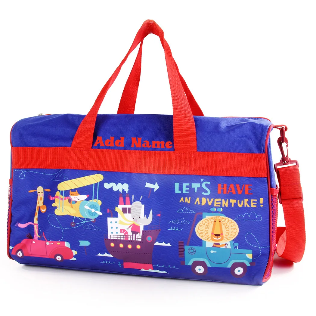 Personalized Kid's Travel Duffel Bag - Travel Adventure