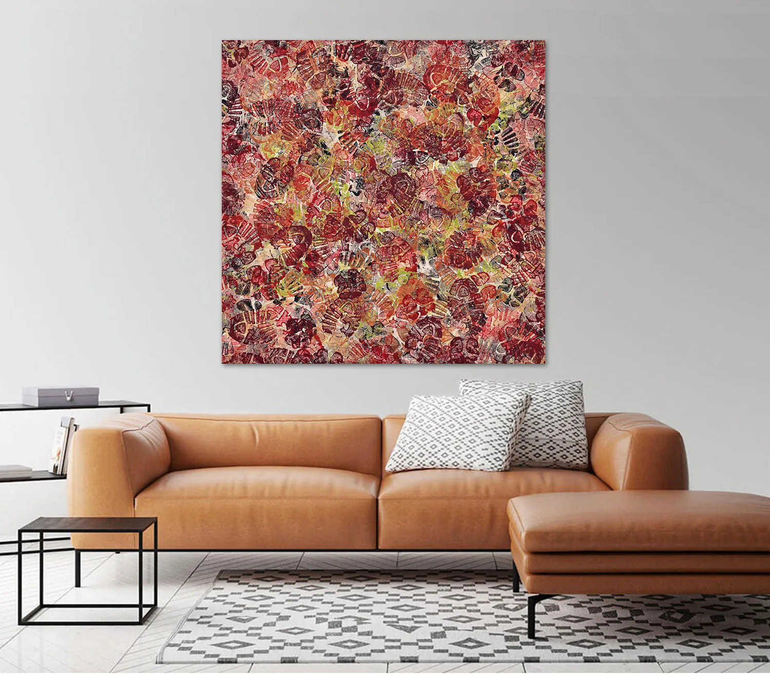 "Autumnal Dance," original painting, 40" x 40"