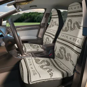 "Join or Die" Revolutionary War Flag Car Seat Covers