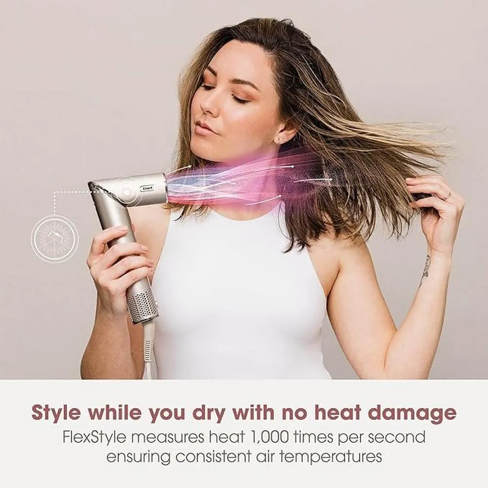 Shark HD435SLUK FlexStyle 4-in-1 Air Styler & Hair Dryer for Curly & Coily Hair Stone