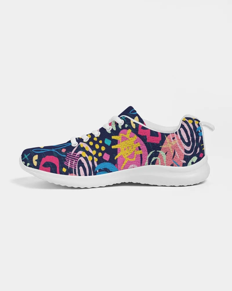 SMF Abstract Face Feminine Athletic Shoe