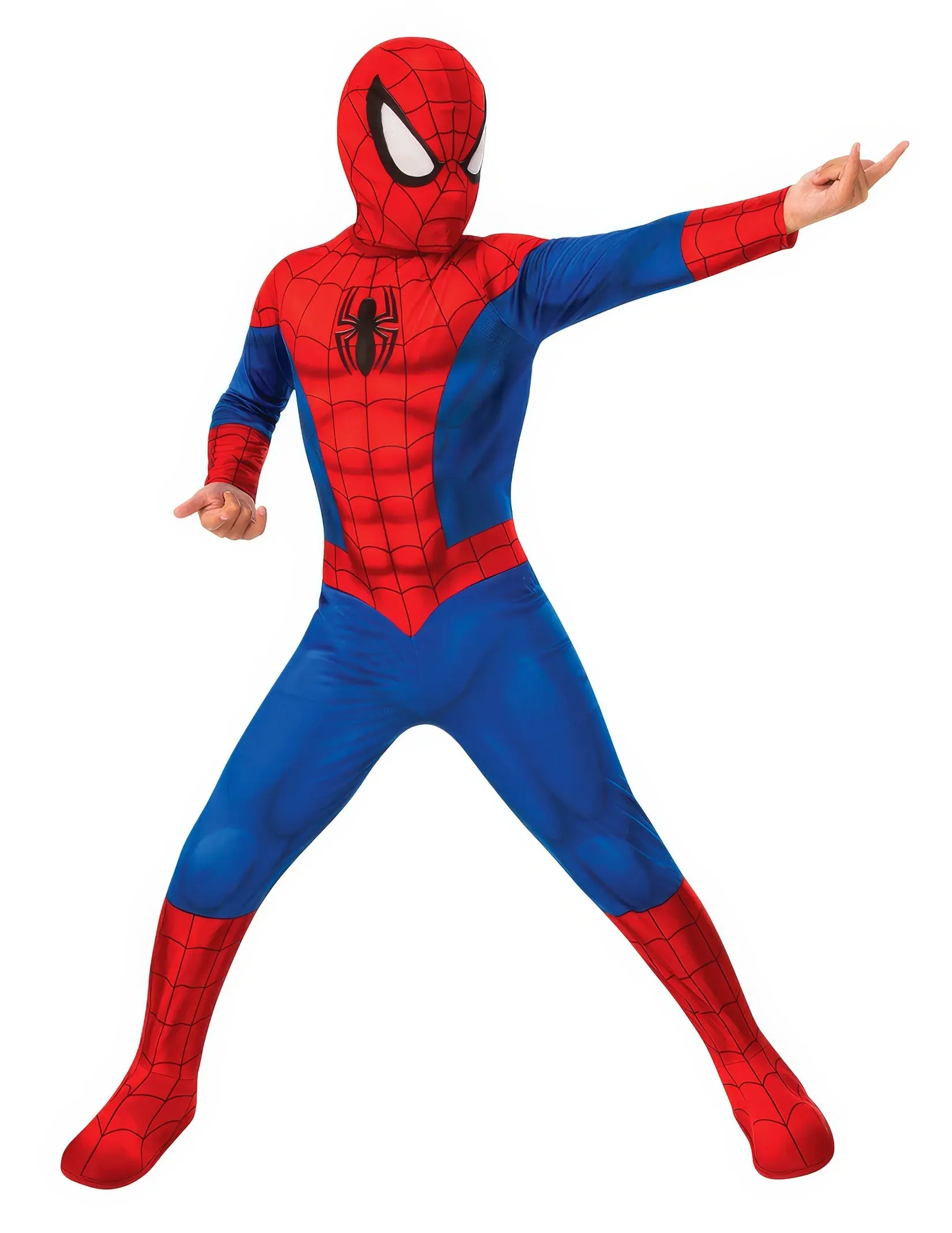 SPIDER-MAN CLASSIC Costume with shoe covers and Mask