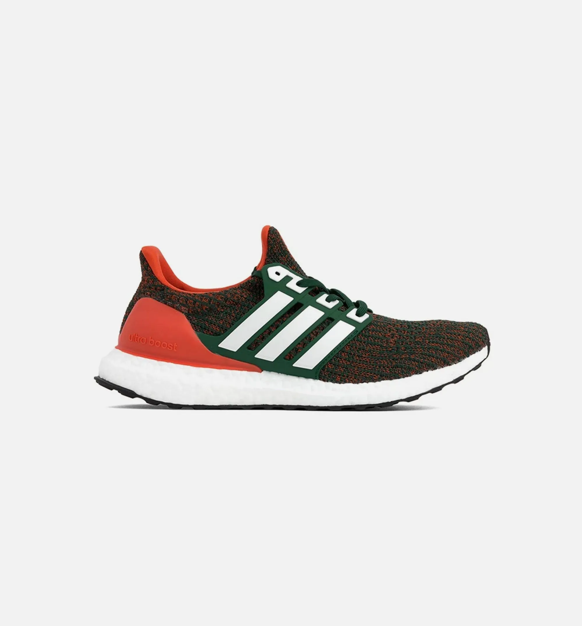 Ultraboost 4.0 Miami Hurricanes Mens Shoe - Dark Green/Cloud White/Collegiate Orange