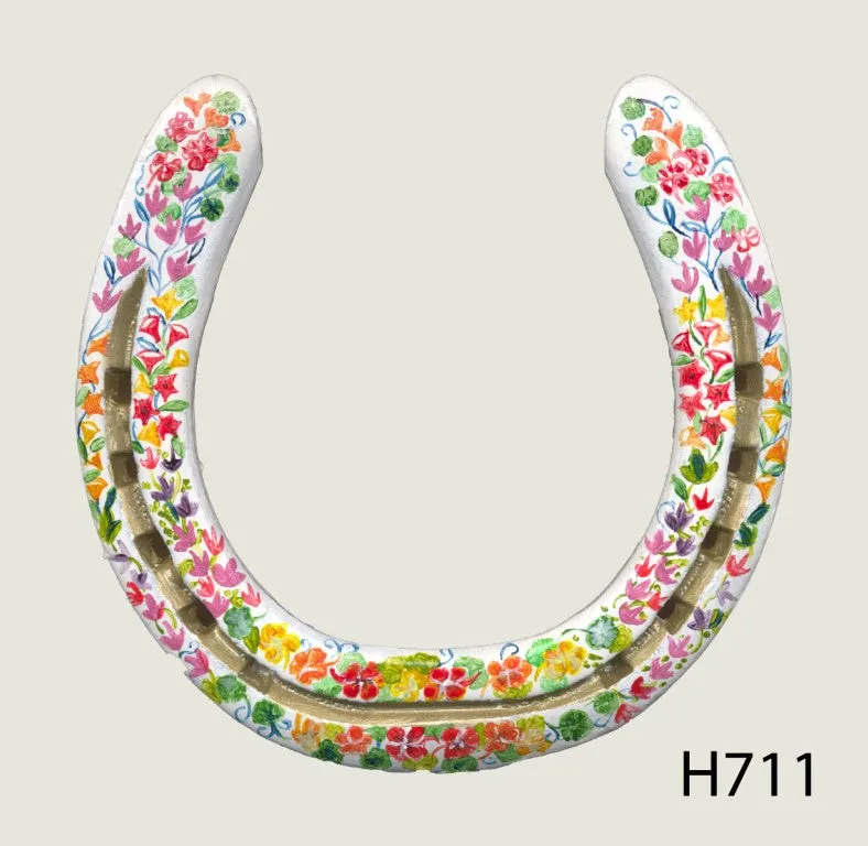 Various Hand Painted Horseshoes - By Gillian Kingslake